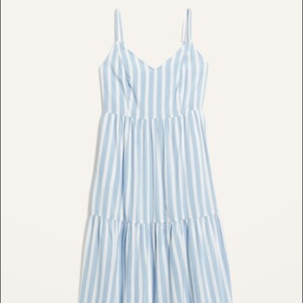 Old Navy, Worn Once, M, blue and white dress